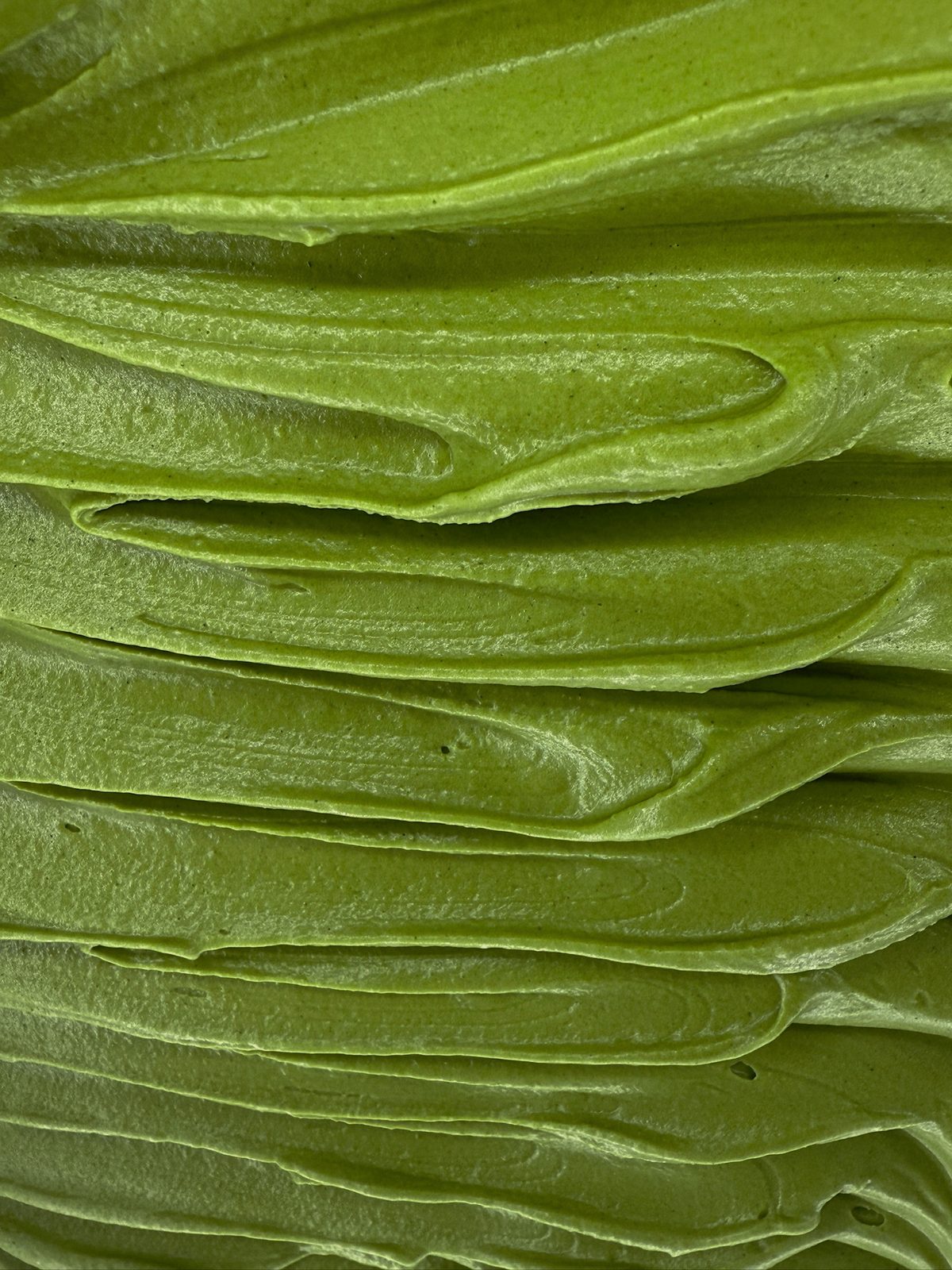 A tray of Matcha gelato