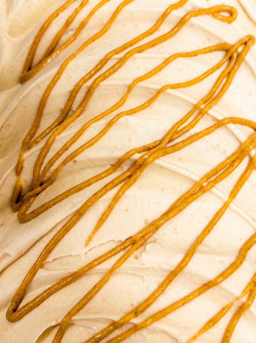A tray of Peanut Butter gelato