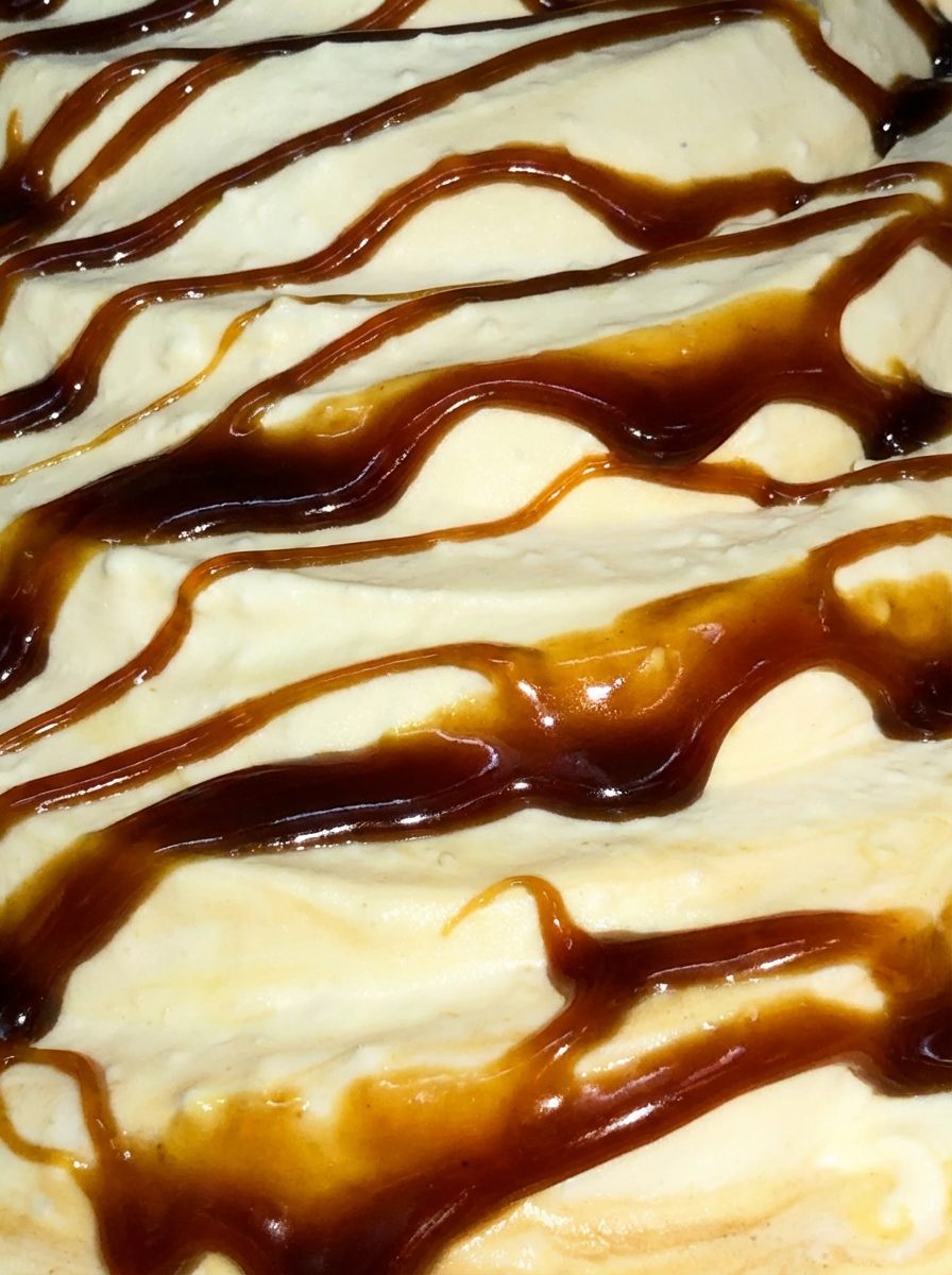A tray of Salted Gula Melaka Sticky Rice gelato